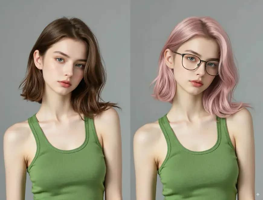 Virtual hair color and style transformation using Banana AI
