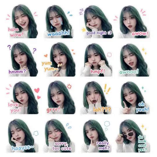 High-quality zalo style sticker image generated using AI technology